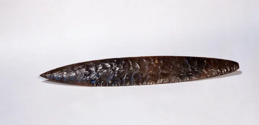 Cuchillo Sacrificial, de Nakum, Petén, Guatemala, Período Clásico Tardío